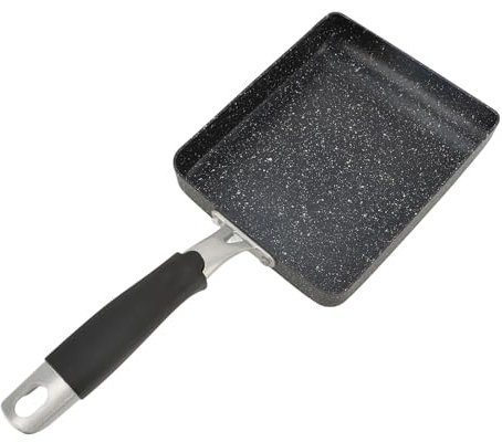 Tnfeeon Frying Pan Tamagoyaki Egg Pan Nonstick Aluminum Japanese Omelette Pan Mini Sushi Square Frying Pan with Removable Handle