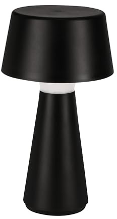 EGLO LED Tischlampe außen Scorrano, Akku Nachttischlampe touch dimmbar | Outdoor Tischleuchte kabellos, aufladbar per USB, Kunststoff in Schwarz, warmweiß-kaltweiß, IP44