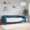ShGaxin Tagesbett Blau 100x200 cm Samt, Schlafsofa, Daybed, Bettsofa, Sofa Bed, Sofabett, Schlafcouch, Jugendbett, Bettgestell, Bettcouch - 354092