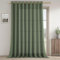MRTREES Gardinen Wohnzimmer Oliv-grün Halbtransparent für Große Fenster, Gardine mit Ösen Leinenoptik 240cm Lang, Vorhang Schal Leinen 300cm Extra Breite, 1 Stück, Curtains Living Room