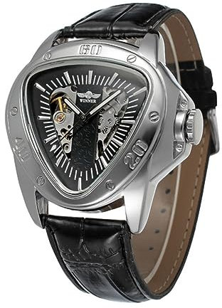 TINEASUR orologio meccanico da uomo orologi automatici watch vegito orologi meccanici men orologio da polso automatico orologio meccanico automatico Black