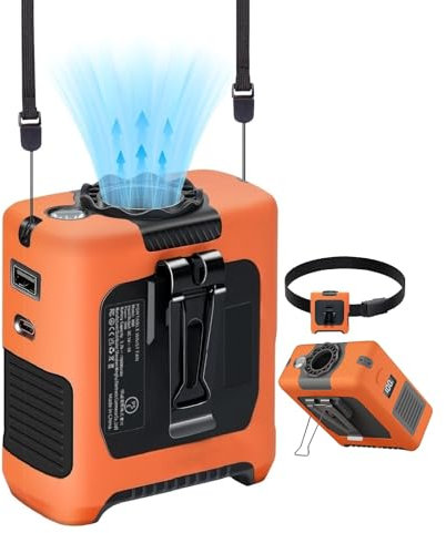 MRCHYDZ - Portable Fans Strong airflow personal waist fan with 24 hours working time, neck fan for hands-free hanging, belt fan