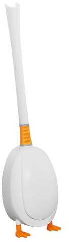 TOGEVAL Heavy Duty Silicone Toilet Brush Holder Bathroom Bowl Cleaner for Home Hospital Office