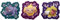 3 x Iridescent Pokémon Stickers, Pokémon Tech Sticker Set, Hefel, Gruff & Mobtiff, Perfect for Laptop, Tablet & More! With Heartforcards® Shipping Protection