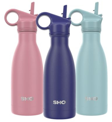 SHO Original 2.0 Insulated Stainless Steel Water Bottle (260ml, Midnight Blue)