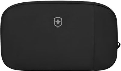 Victorinox Travel Essentials Toiletry Bag, Kulturtasche mit Reißverschlussfächern, Reise-Accessoire, Pflegeleicht, Kompakt, Damen/Herren, Schwarz