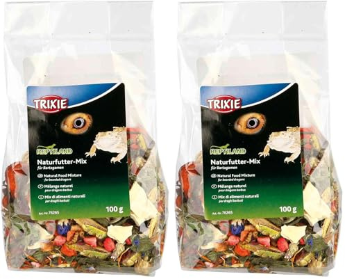 Trixie 76265 Naturfutter-Mix für Bartagamen, 100 g (Packung mit 2)