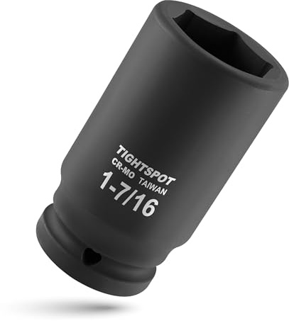 TIGHTSPOT 3/4 Drive 1-7/16 Inch Deep Jumbo Socket, 6-Pt, CR-MO