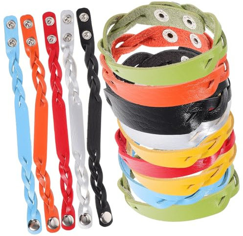 Holibanna 14stücke Gravurarmbandrohlinge Aus Pu-Material Verstellbar Für DIY-Gravur Blankoarmband Zum Selbermachen Dekoratives Armband Für Frauen