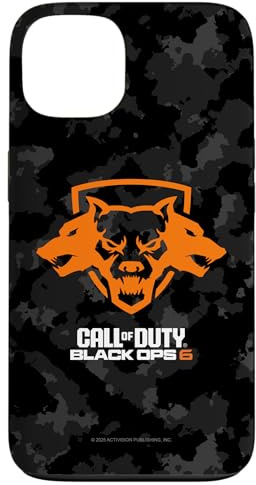 Hülle für iPhone 13 Call of Duty Black Ops 6 Cerberus Logo Camo FPS Video Game