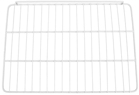 Holibanna Étagère de Rangement Métallique Blanche 43,5 X 30 Cm pour Congélateur Coffre et Réfrigérateur Vertical, Séparateur Panier Congélateur Barrière de Protection, Organiseur Polyvalent