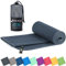 Fit-Flip Mikrofaser Handtuch - kompakte Microfaser Handtücher - ideal als Sporthandtuch, Reisehandtuch, Strandtuch - schnelltrocknend und leicht - Badetuch groß (50x100cm, Dunkelgrau)
