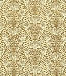 Melody Jane Dolls House William Morris Design Acorns Miniature Print 1:24 Wallpaper Brown