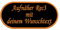 Rechteckiger Aufnäher Rec3 mit stark abgerundeten Ecken - für Deinen Wunschtext - viele Farben und Größen zur Auswahl - 20x6cm - personalisiert
