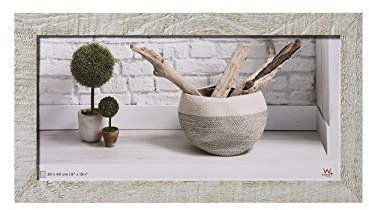 Walther design HO240X Home Holzrahmen, 20x40 cm, hellgrau