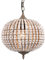 Newrays Retro Loft Vintage Rustikale Runde Holzperlen Pendelleuchte E27 Led Hängende Lampe Dekor Lichter Moderne für Wohnzimmer Hotelküche (Globe)