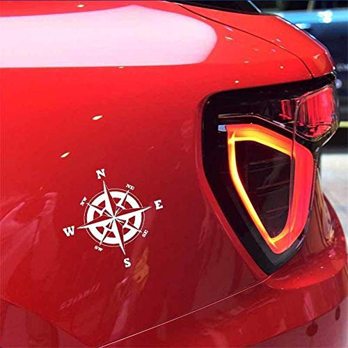 Rose Isolated Compass Abstract Fun Window Bumper Vinyl Decal Sticker 16CM x 16CM