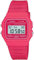Casio Montre Quartz Unisexe 37.00mm avec Cadran LCD Digitale et Bracelet en Rubber Strap Rose F-91WC-4AEF