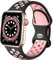 Epova Sport Cinturino in Silicone Compatibile con Apple Watch 40mm 38mm 41mm 42mm, Traspirante Cinturini di Ricambio per iWatch SE Series 10 9 8 7 6 5 4 3 2 1, Nero/Rosa, Piccolo