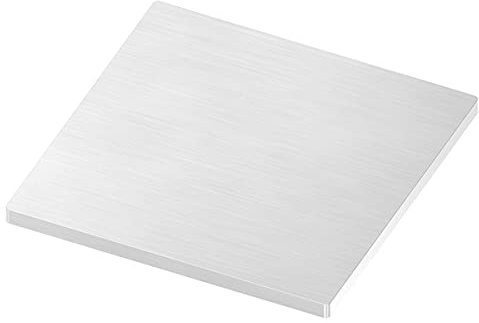 FeNau - Ankerplatte - Maße: 120 x 120 x 6 mm - aus Edelstahl: V2A - Längsschliff - Materialstärke: 6 mm