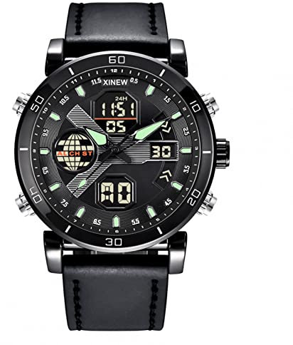 Uhren Herren Armbanduhr Quarz Uhr Herrenuhr Quarzuhr Sportuhr Outdooruhr Watch für Männer 2022 Herren Mode Militär Uhren Luxury Männer Casual Mode Sportuhr Wasserdicht Quarz Digital LED Uhren