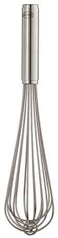 RÖSLE Fouet Classic, mélangeur avec poignée ronde stable pour la gastronomie, acier inoxydable 18/10, lavable au lave-vaisselle, longueur 45 cm, Tons Argentés