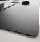 Schreibtischunterlage sanft lux Leder 70 x 50 Schwarz mit graue Naht