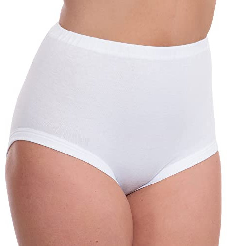 Undercover 3 Pairs Ladies Cotton Interlock Cuff Leg Briefs XOS