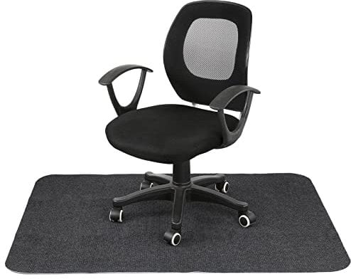 Dyna-Living Office Chair Mat,Home Multi-Purpose Low-Pile Chair Carpet Hard Floor Protector Mat, Floor Protectors for Rolling Chairs,Non-slip Computer Chair Mat for (Dark Grey, 47 x 35)