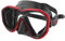 Seac Unisex-Adult Appeal Italien hergestellte Einglas-Tauchmaske mit Einer 3D-Schnalle direkt am Maskenkörper, schwarz/rot, Narrow