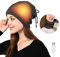 LUZLED Heated Hat USB Electric Warm Heated Beanie Hat Men Women Winter Battery Heat Skull Beanie Warm Winter Cold Protection Outdoor Rechargeable Warm Heated Hat（Gray）