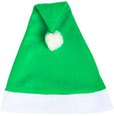 DISOK - 50 Stück grüne Weihnachtsmütze - Weihnachtsmütze für Weihnachten, sehr günstig, Originalfarben