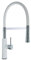 Vetrineinrete® Rubinetto con doccetta in silicone a canna alta miscelatore in da cucina 2 modalità di getto acciaio (Bianco)
