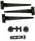 Haven Heritage Gate Hinge Kit Fitting Set Hinges Brenton Bolt Ring Latch Wooden Gate Black (12)
