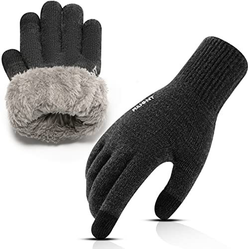 Rahhint Thermo Handschuhe Damen Winterhandschuhe Wolle Touchscreen Handschuhe Herren Warm Ski-Handschuhe Strickhandschuhe geeignet für Indoor-Outdoor-Sport