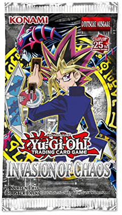 Yugioh - Invasion of Chaos - Booster (9 Karten pro Pack) - DEUTSCH - 25th Anniversary Edition - Originalverpackt - mit LMS Trading Fieldcenter - Karte