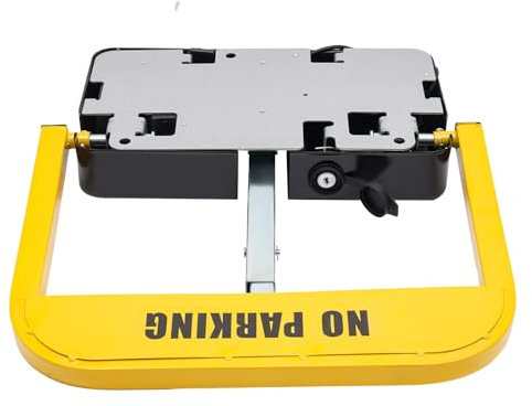 Parkplatzsperren Auto Parken Schloss Parkplatzschloss Automatische Fernbedienung Parken Schloss Klappbare Parkplatzsperre Abschließbar mit 2 Schlüssel+2 Fernbedienungen