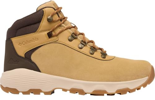 Columbia Men's Newton Wander, Waterproof Mid Rise Trekking and Hiking Boots, Curry/Cordovan, 9.5