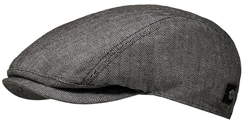 WEROR Herren Schirmmütze Schiebermütze Flatcap Cap Kappe Mütze WEROR-431.1 (XL, 60-61, Braun)