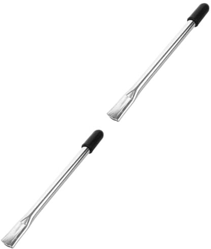 Healvian 2 Stück Rollstuhl-Bremshilfe Rollstuhl-Bremsenteil Rollstuhlbremse Lenker Rollstuhlbremsen Verlängerungsstange Rollstuhlkupplung Bremshebel Verlängerung Edelstahl