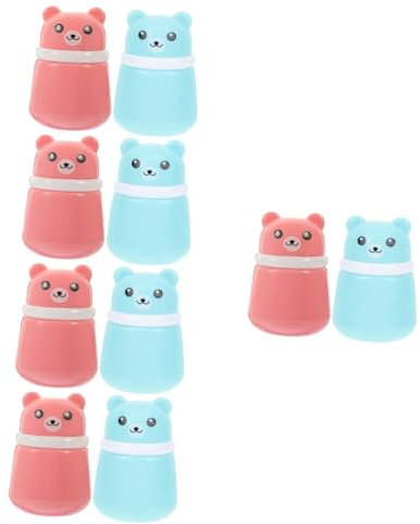 TOYANDONA 10 Stk -puff-box Reisepulverbehälter Babypuder Puderquastenflasche Für Kleinkinder Körperpuderhalter Körperpuderquaste Und Behälter Flauschige Puderquaste Synthetischer Schwamm
