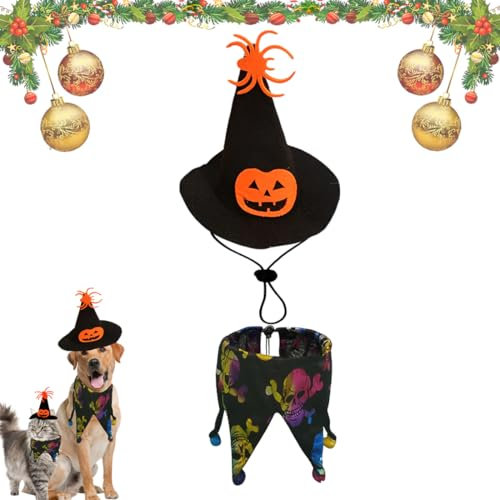 Costumi di Halloween per Animali Domestici, Halloween Gatto Cane Costume Mantello Vestito Gatto per Halloween Cosplay Costumi di Animali Domestici Vestiti di Halloween