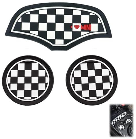 Xiciki 3 Pièces sous Verres Voiture Universel Anti Dérapant Silicone, Porte-Gobelets pour Auto Universel Anti-Dérapant, Universal Non-Slip Car Cup Coasters Car Accessories for Car Truck SUV