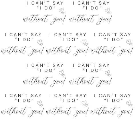 Bduttlefish 10 Pcs Bridesmaid Mini Champagne Labels,I Can't Say I Do Without You Champagne Labels,Bridesmaid Proposal Ask Bridesmaid Wine Stickers,Wine Stickers for Bridal Shower, Party