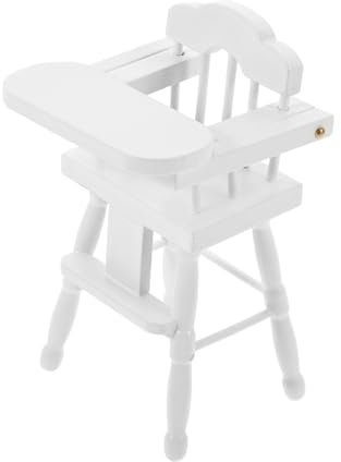 VICASKY Miniatur Hochstuhl Aus Holz Für Puppenhaus Adorable Hochstuhl Dekoration Für Miniatur-szenen Langlebiges Material Für Puppen Und Miniaturmöbel