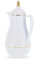 Royalford Glass Vacuum Flask | Vacuum Insulated Tea Carafe 1000ML | Heat & Cold Retention, Thermal Insulated Airpot | Insulated jug Preserves Flavor & Freshness, Household Office Kettle Jug, White
