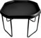Black Mixing Play Tray 100cm Diameter & Height Adjustable Stand - For Fun & Messy Sand, Water & Glitter Play.