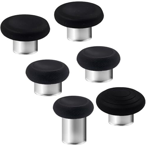 6 en 1 Elite Serie 2 Core Controller Thumbsticks para Xbox Elite 2 Controller,Swap Joystick Reemplazo para Xbox One Elite 2 Controller Piezas de repuesto (Negro)