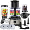 YASHE 1300W Food Processor, 11-in-1 Multifunctional Kitchen Machine with 2.5L Bowl & 1.5L Blender, Mixer, Grinder, Juicer, Dough Kneader, Chopper, Slicer & Shredder for Family Use