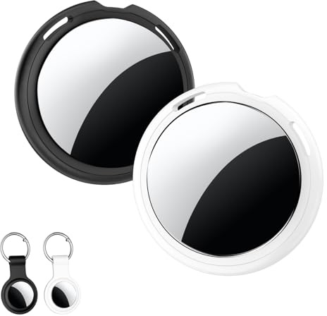 Air Traceur Tags Lot de 2 étiquettes Suivi Intelligentes [Certifiées MFi] Pairing iOS Find My GPS Localisateur Bluetooth Worldwide Tracking pour Animaux Portefeuilles Chiens Bagages Objets Personnel